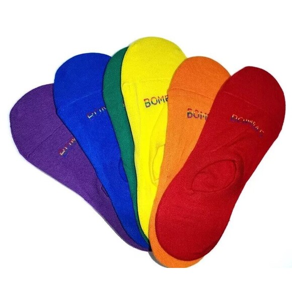 6-Pack Rainbow Bombas 2021 Pride Collection Medium Unisex No-Show NEW - Picture 2 of 5
